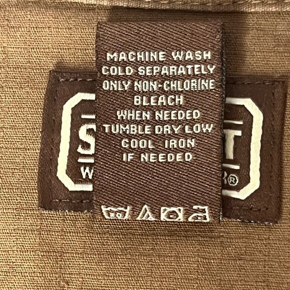 C.E. Schmidt Workwear Mens Brown Long-Sleeve Workwear Shirt 3XL Cotton Durable - Picture 11 of 15